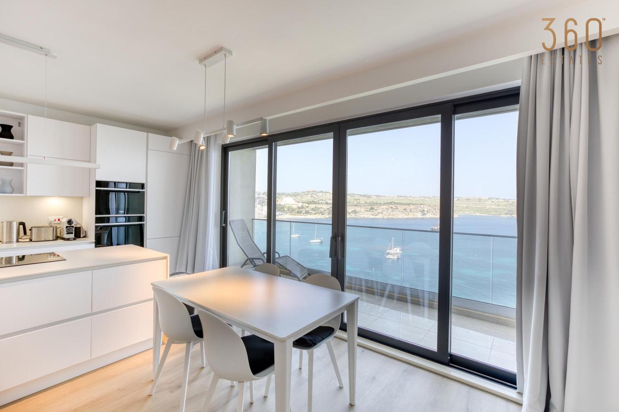 Designer 2br With Stunning Views In St Pauls By 360 Estates San Pawl il-Baħar